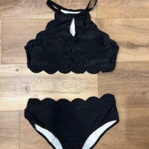 2 Piece Scalloped Bikini
